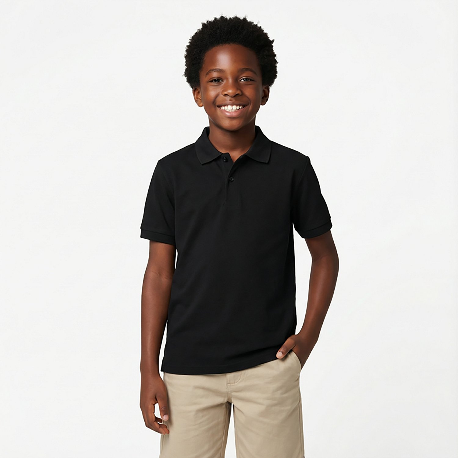 Nautica Boys' 8-20 Double Pique Short Sleeve Polo Shirt - view number 2