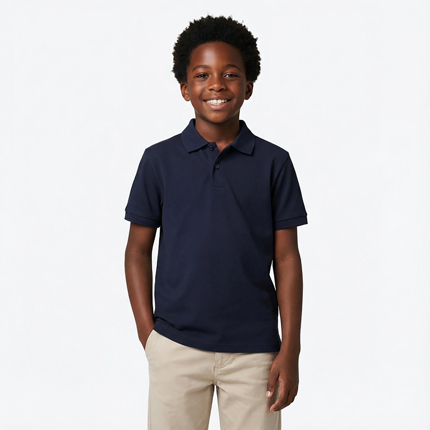 Nautica Boys' 8-20 Double Pique Short Sleeve Polo Shirt - view number 2