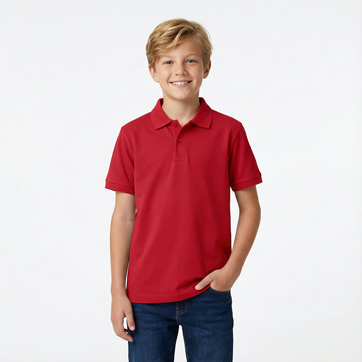 Nautica Boys' 8-20 Double Pique Short Sleeve Polo Shirt - view number 2
