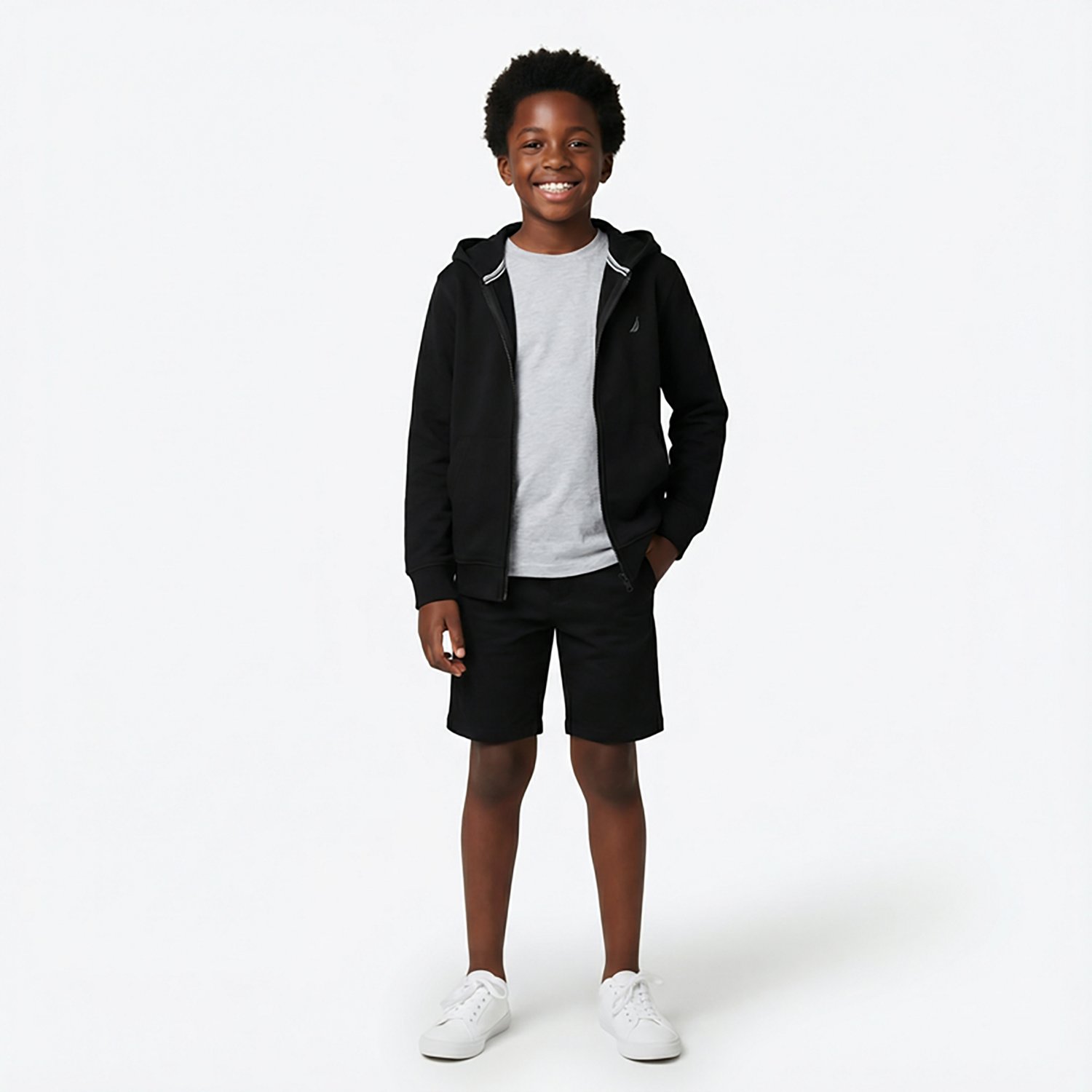 Nautica Boys' 8-20 Full Zip Fleece Hoodie