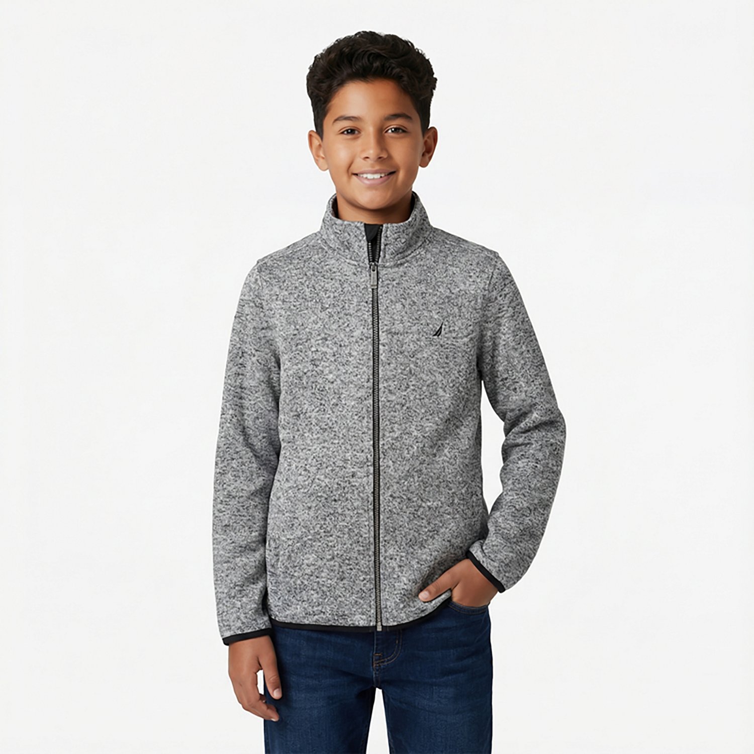 Nautica Boys' Full Zip Fleece Sweater - view number 2