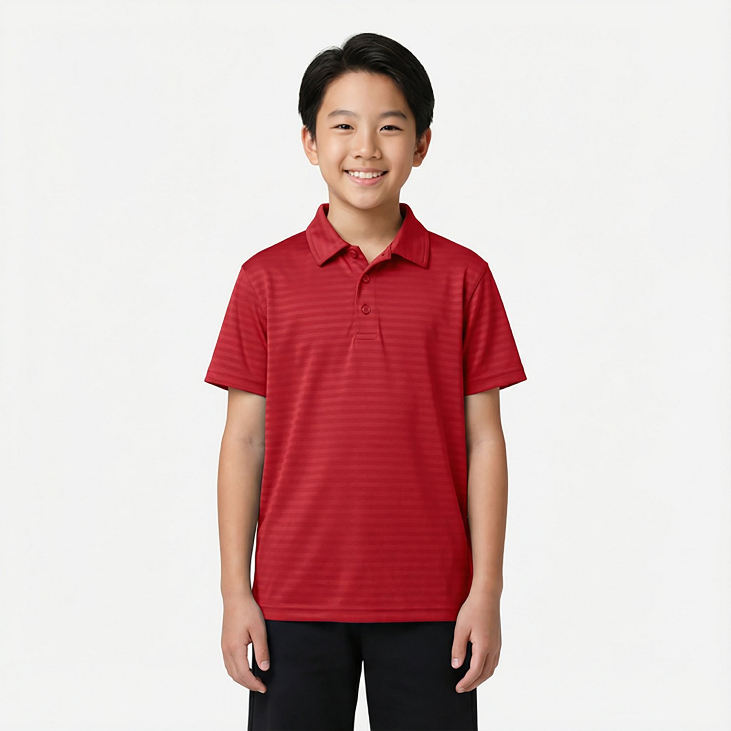 Nautica Boys' Husky Performance Stripe Short Sleeve Polo Shirt - view number 2