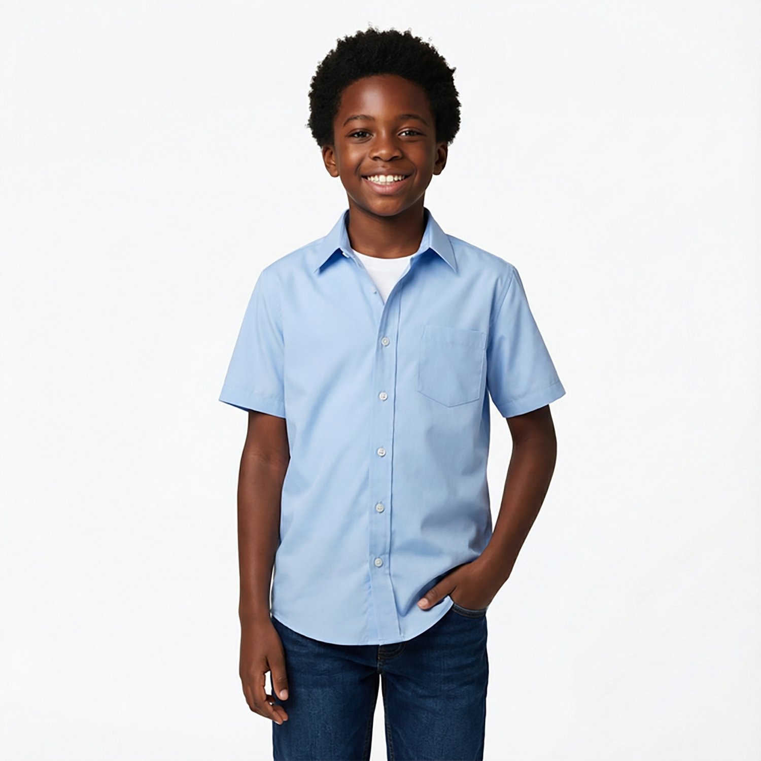 Nautica Boys' 8-20 Synthetic Woven Short Sleeve Shirt - view number 2