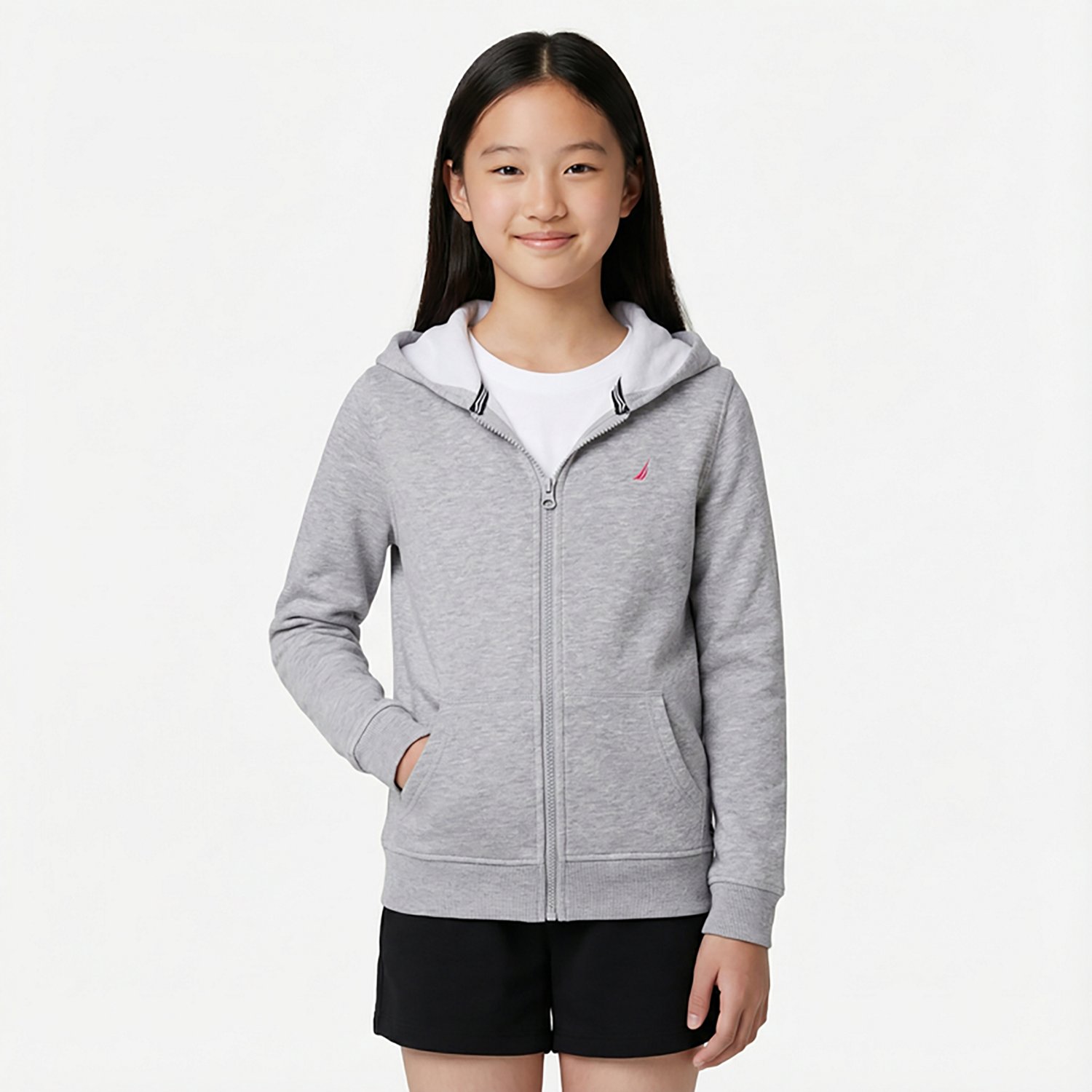 Nautica Girls' 4-6x Full Zip Fleece Hoodie - view number 2
