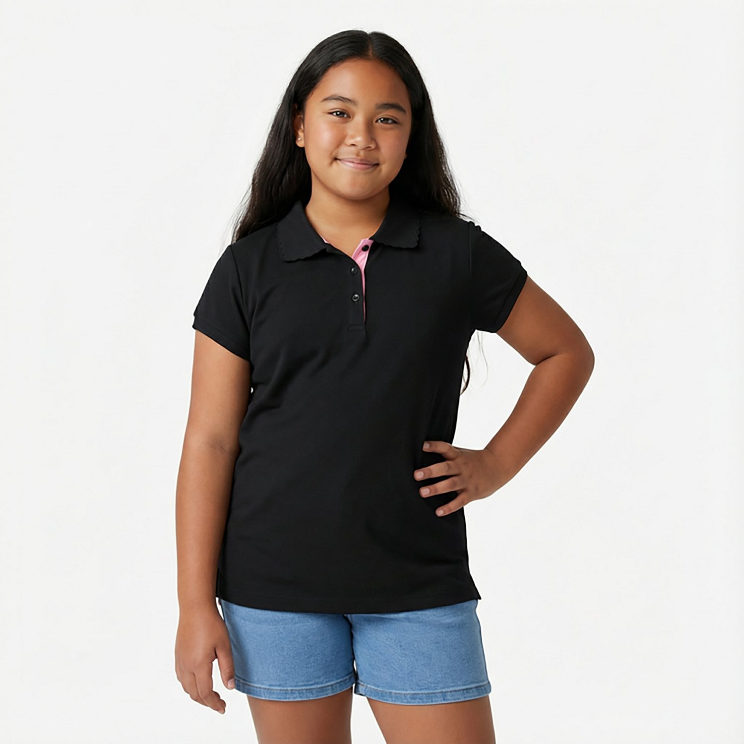 Nautica Girls' 4-6x Interlock Short Sleeve Polo - view number 2