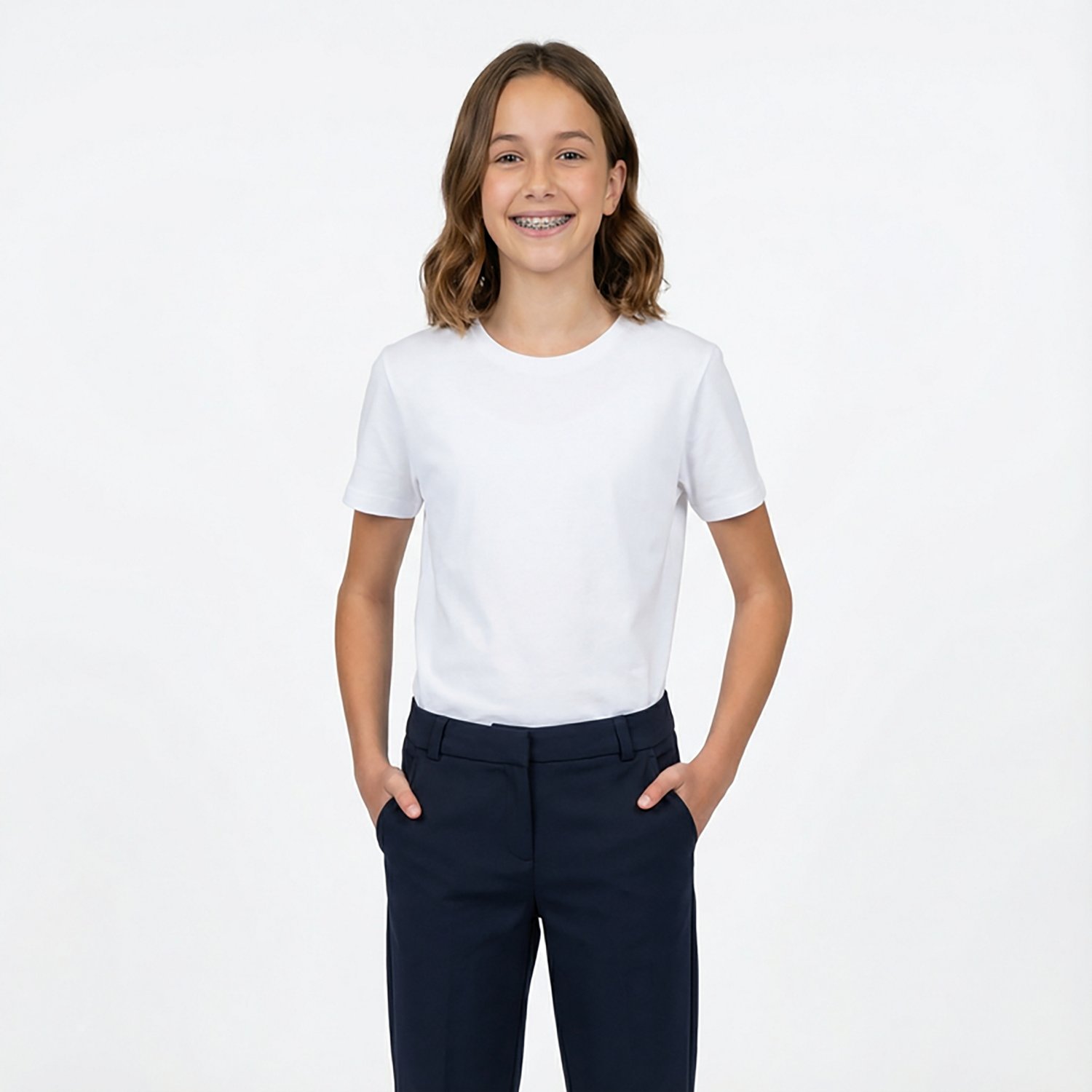 Nautica Girls' 4-6x Stretch Twill Pants - view number 2
