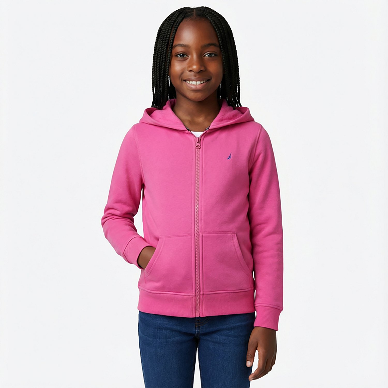 Nautica Girls' 7-16 Fleece FZ Hoodie - view number 2