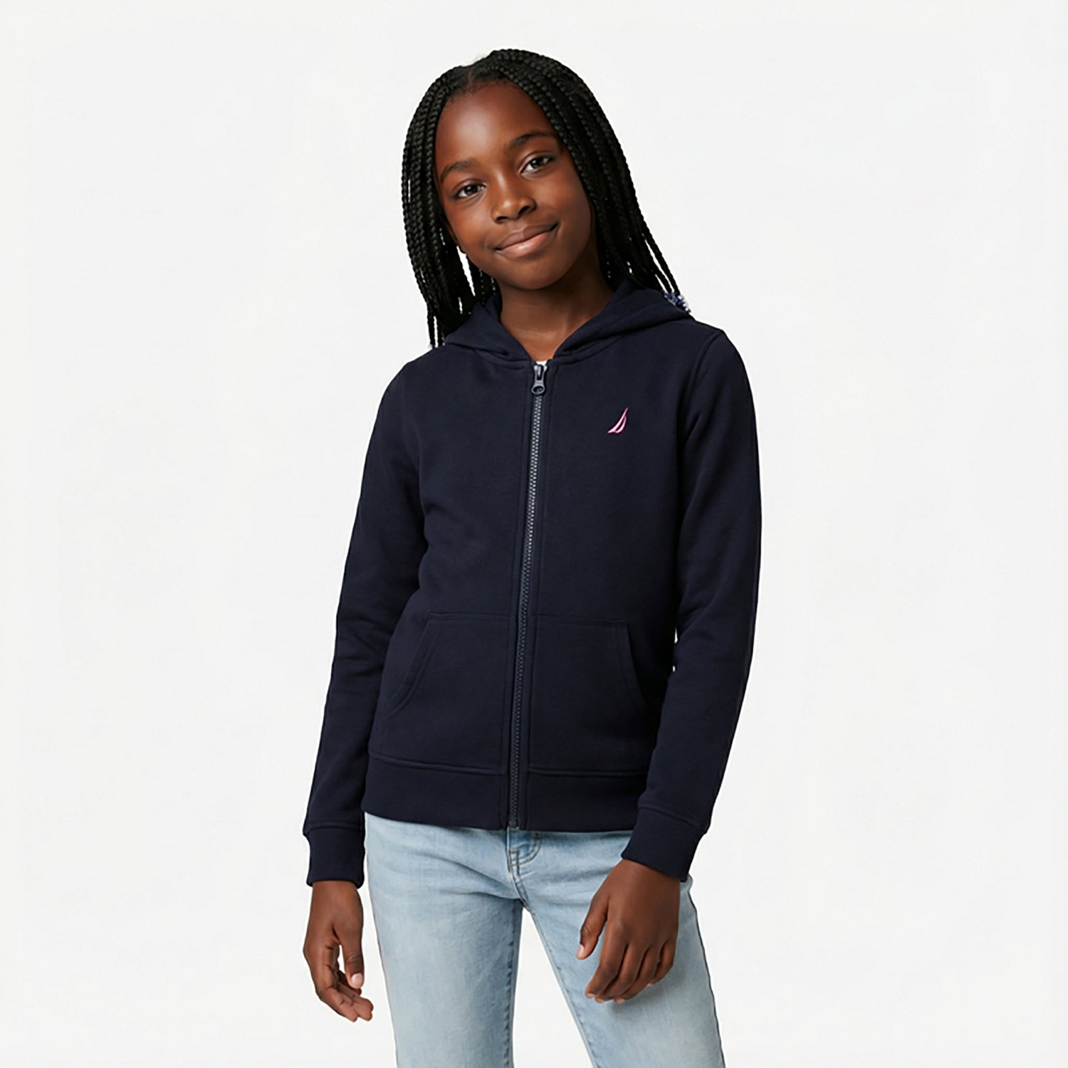 Nautica Girls' 7-16 Fleece FZ Hoodie - view number 2