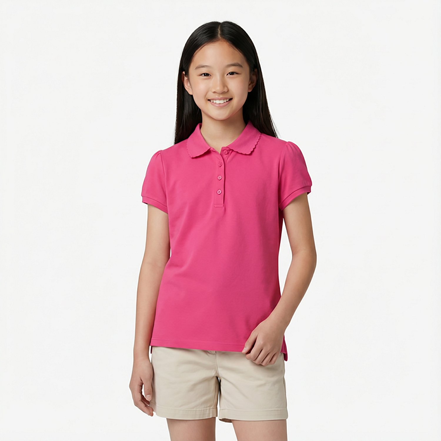 Nautica Girls' 7-16 Interlock Polo Shirt - view number 2