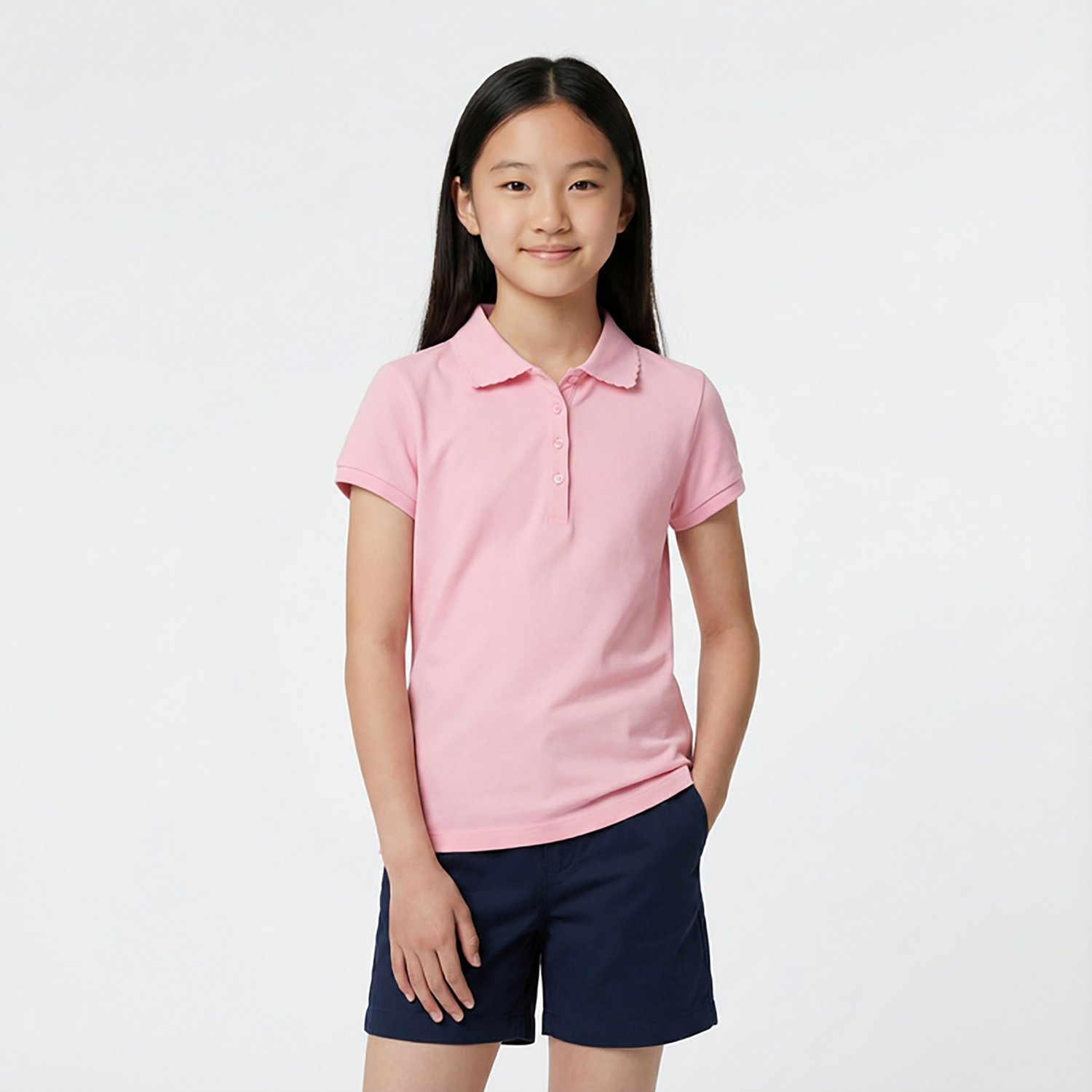 Nautica Girls' 7-16 Interlock Polo Shirt - view number 2