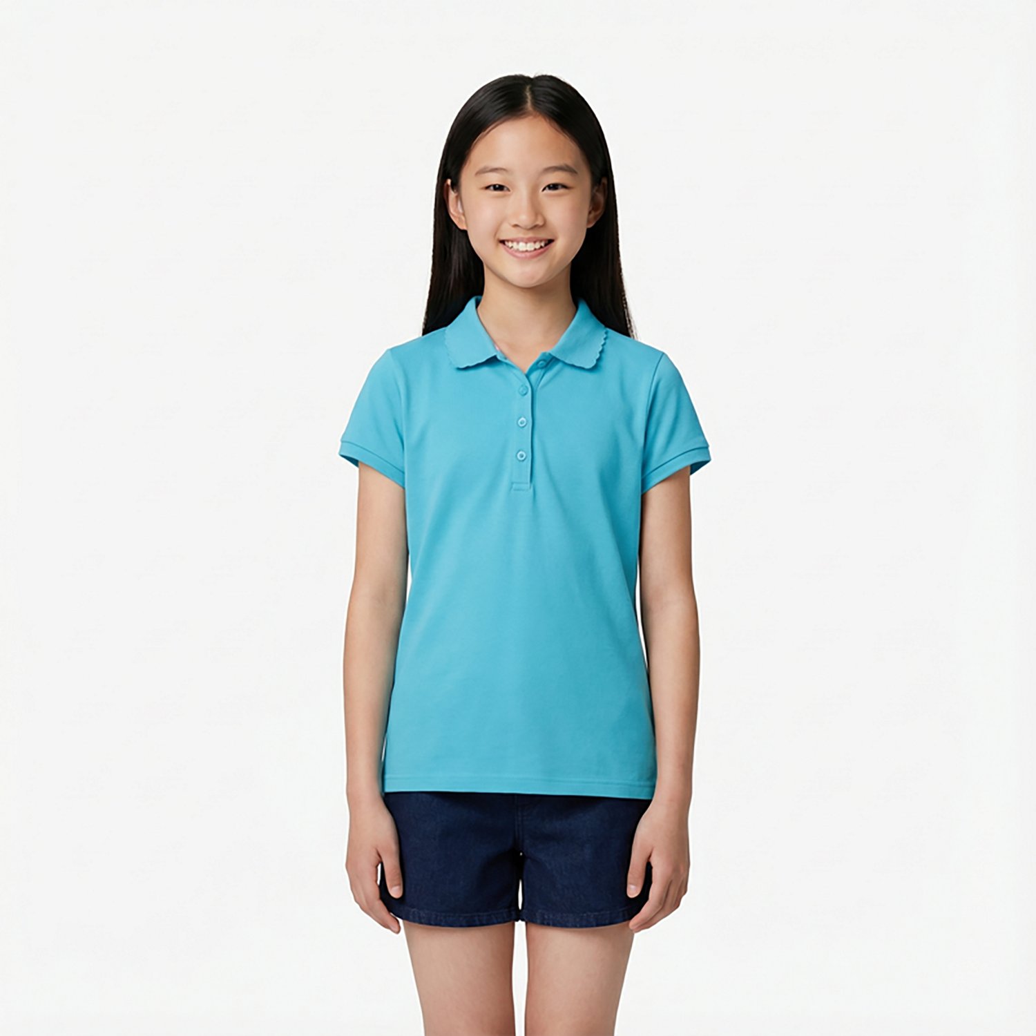 Nautica Girls' 7-16 Interlock Polo Shirt - view number 2