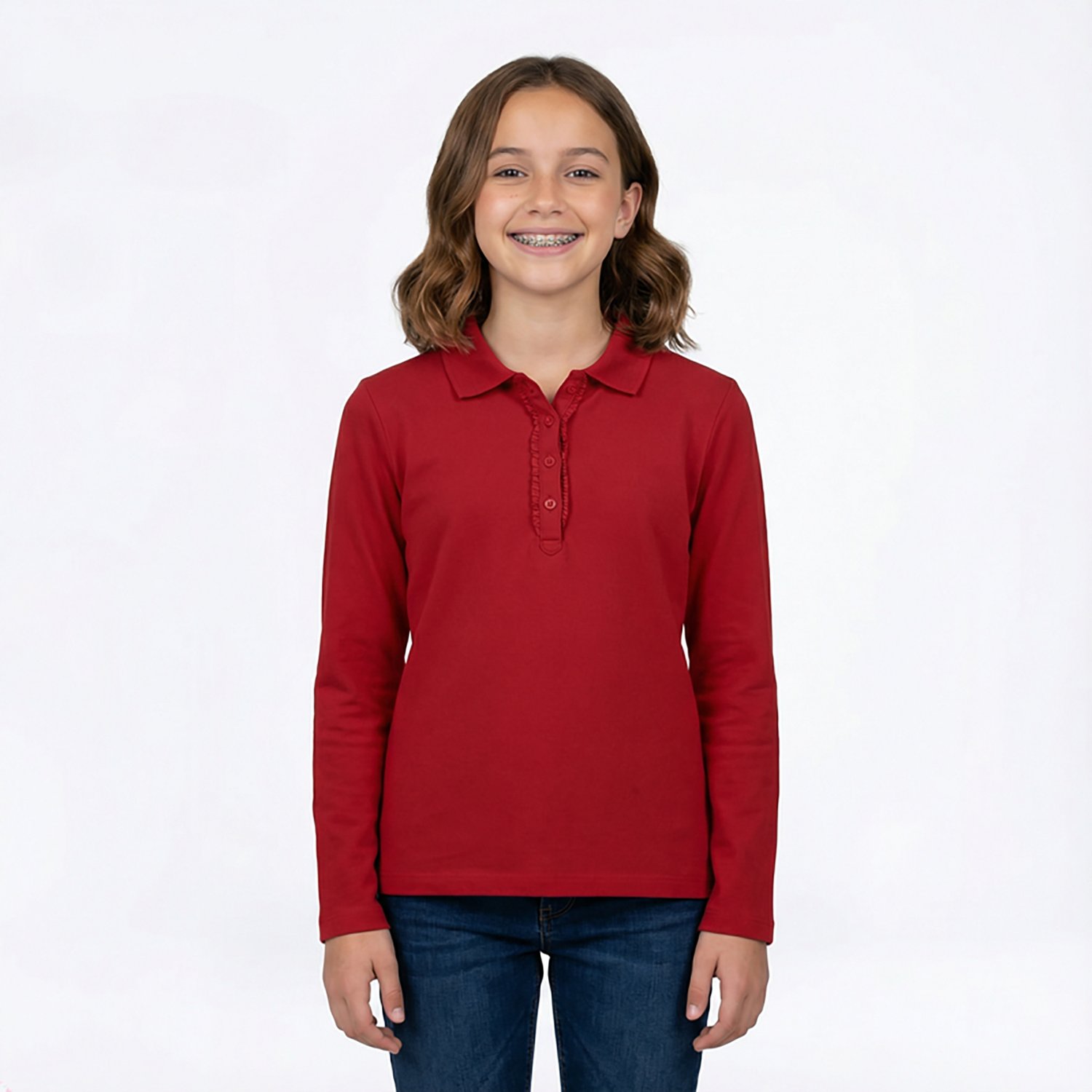 Nautica Girls' 7-16 Long Sleeve Polo - view number 2