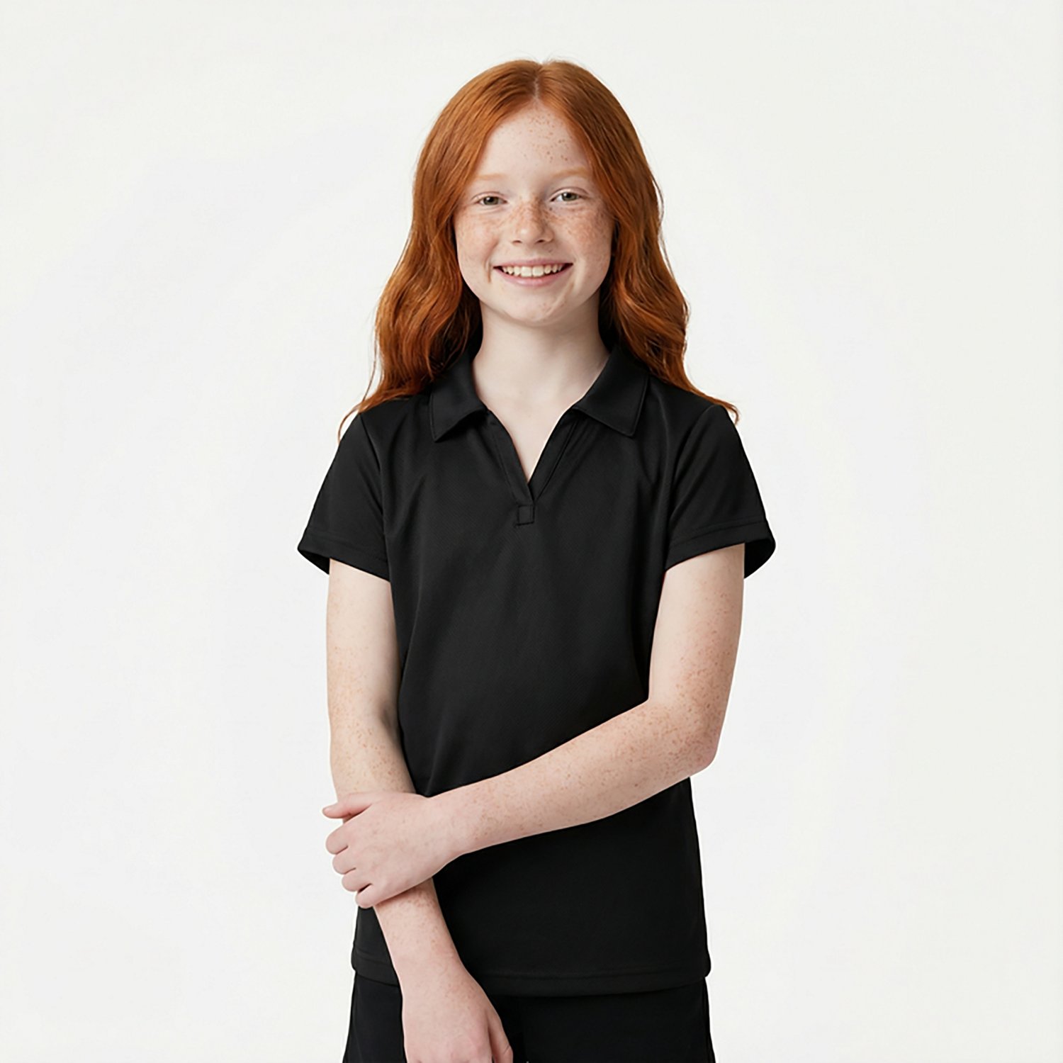 Nautica Girls' 7-16 Performance Knit Polo Shirt - view number 2