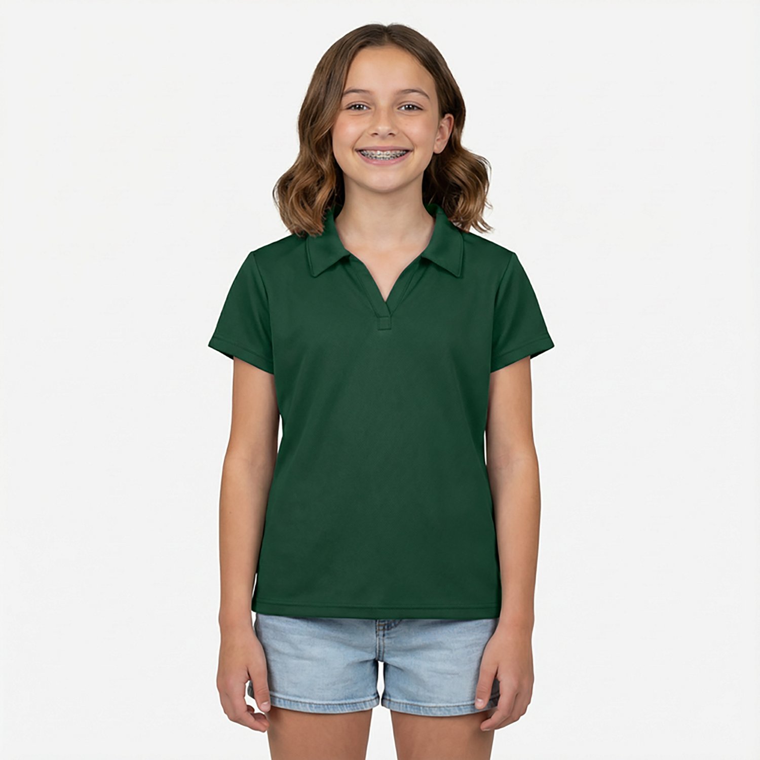 Nautica Girls' 7-16 Performance Knit Polo Shirt - view number 2