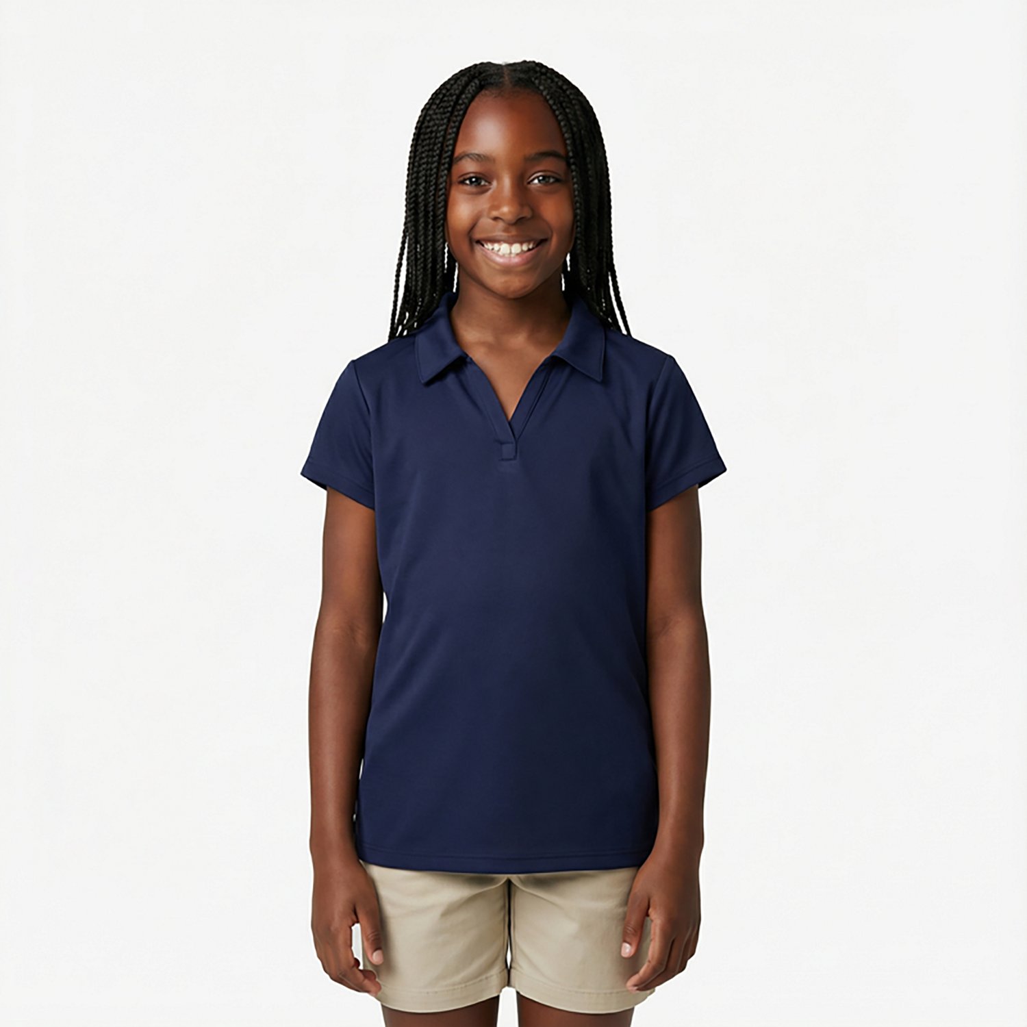 Nautica Girls' 7-16 Performance Knit Polo Shirt - view number 2