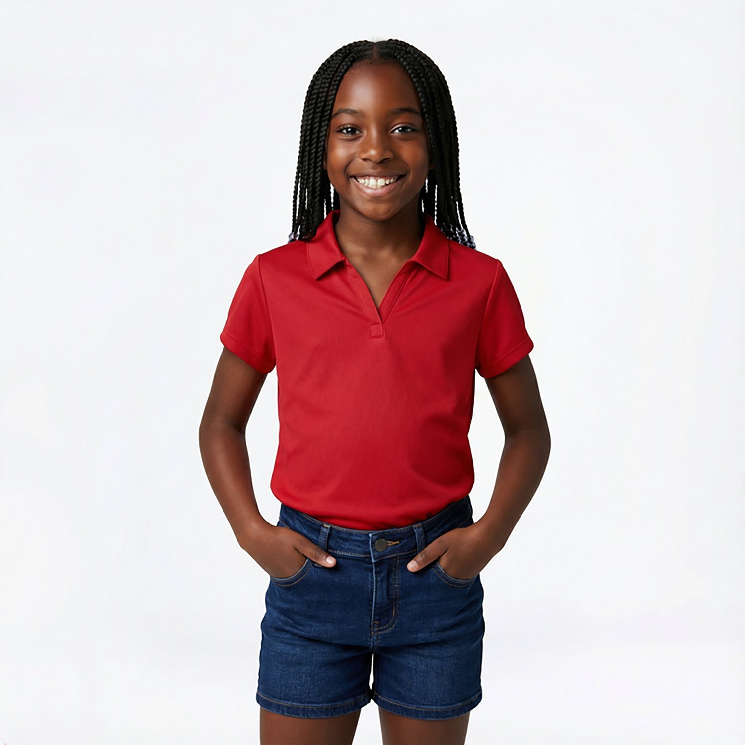 Nautica Girls' 7-16 Performance Knit Polo Shirt - view number 2