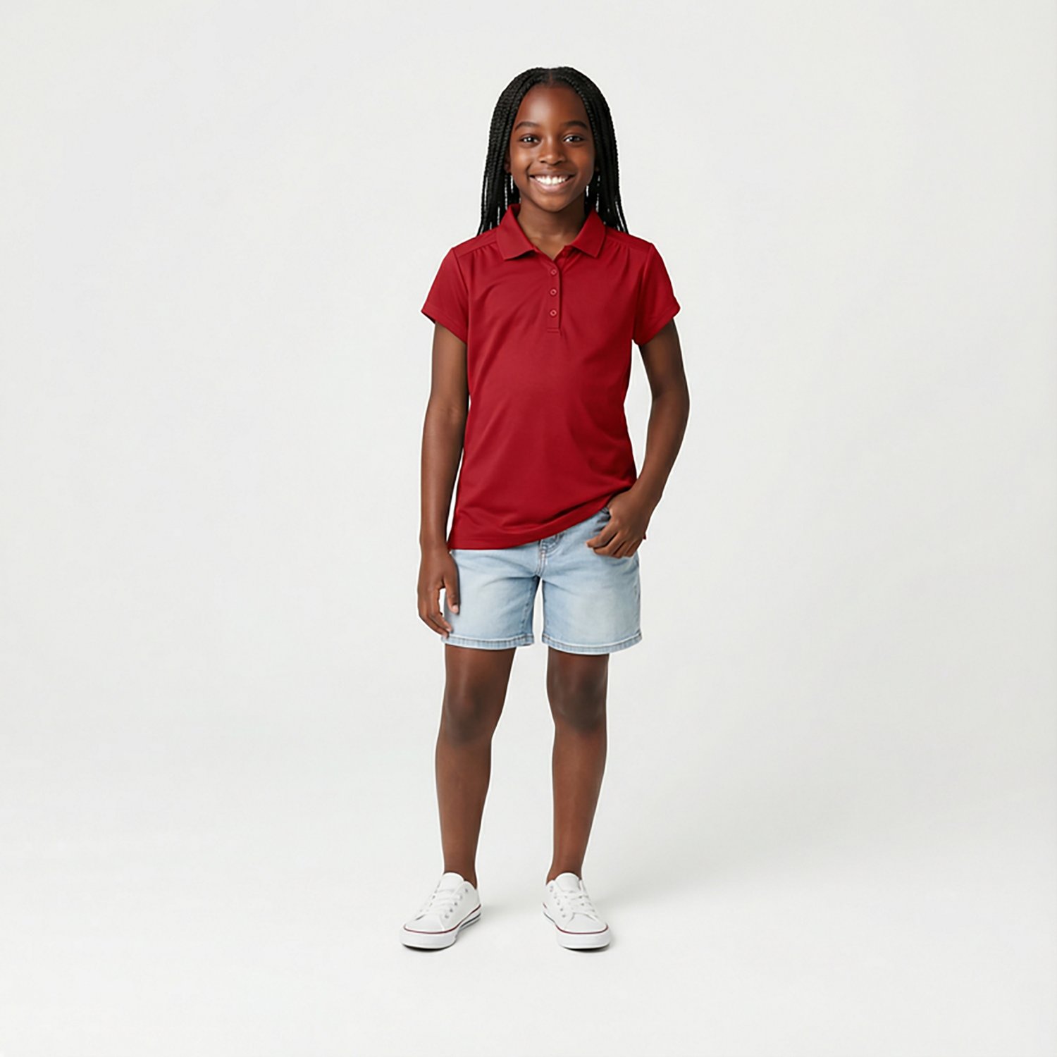 Nautica Girls' Performance Polo Shirt