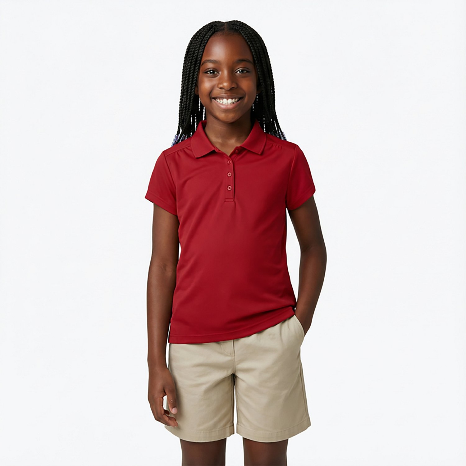Nautica Girls' Performance Polo Shirt - view number 2