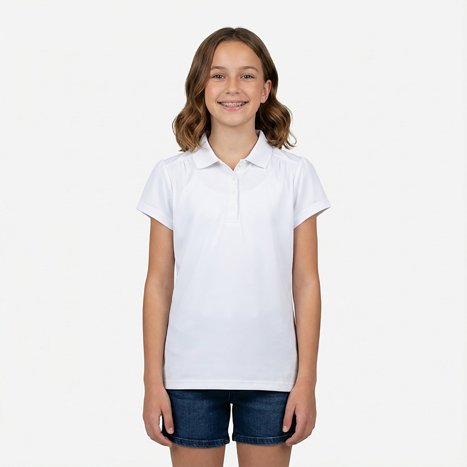 Nautica Girls' Performance Polo Shirt - view number 2