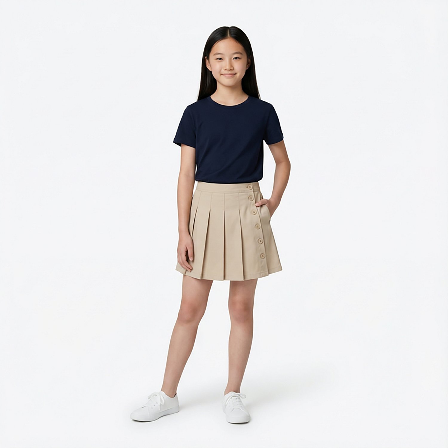 Nautica Girls' 7-16 Pleated Scooter