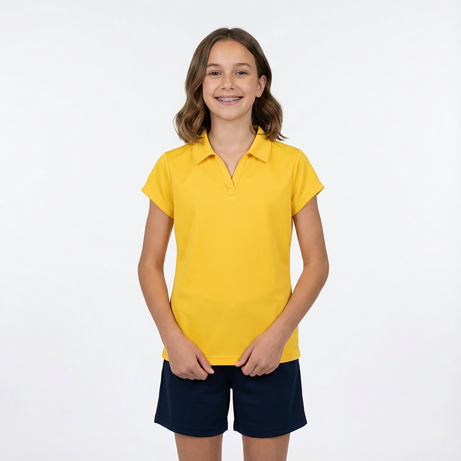 Nautica Girls' Plus Performance Knit Polo Shirt - view number 2