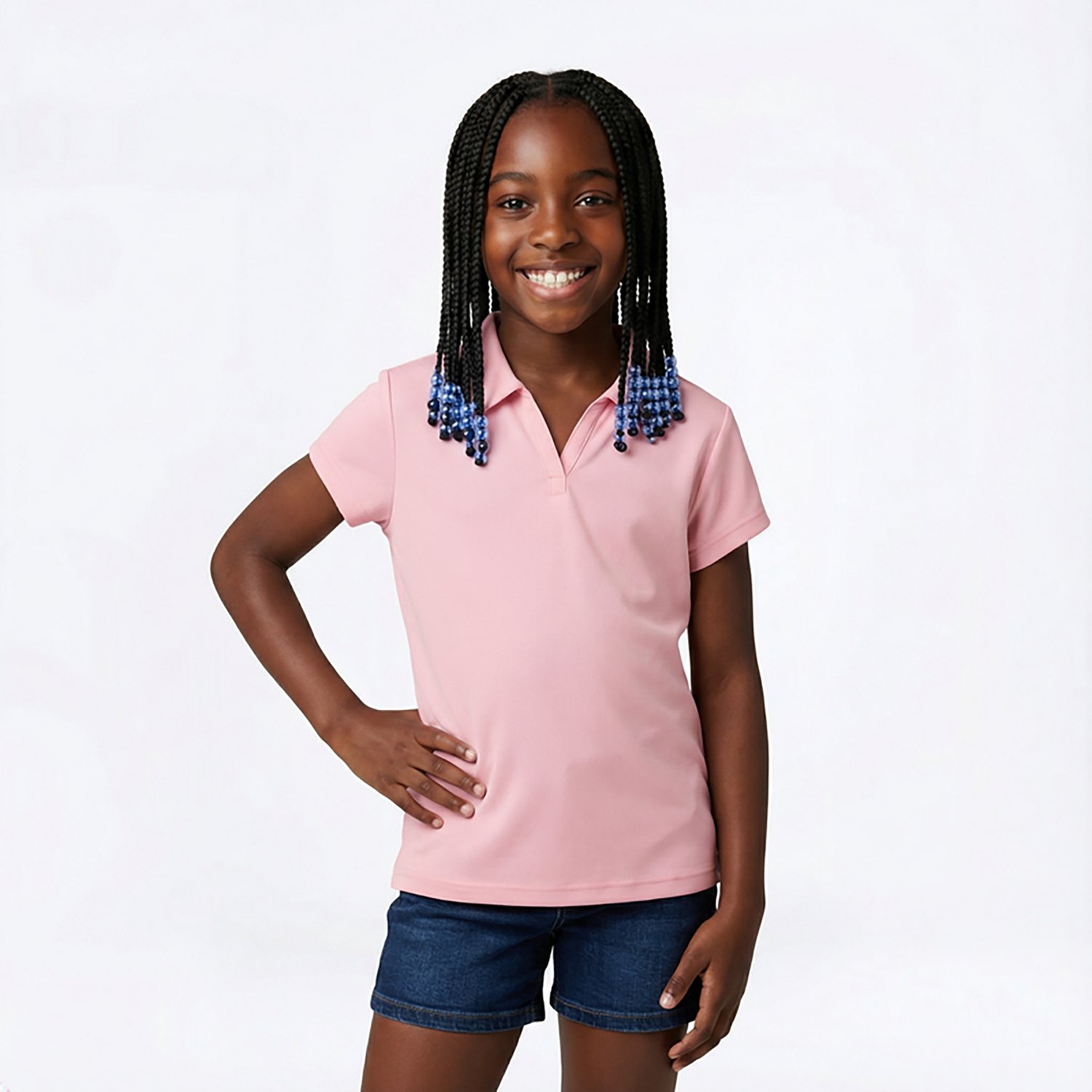 Nautica Girls' Plus Performance Knit Polo Shirt - view number 2