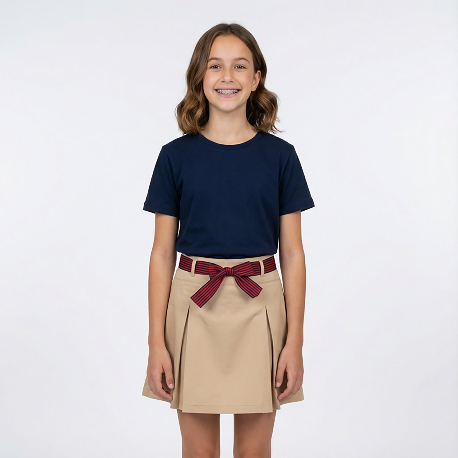 Nautica Girls' Plus Pleated Scooter Skort - view number 2