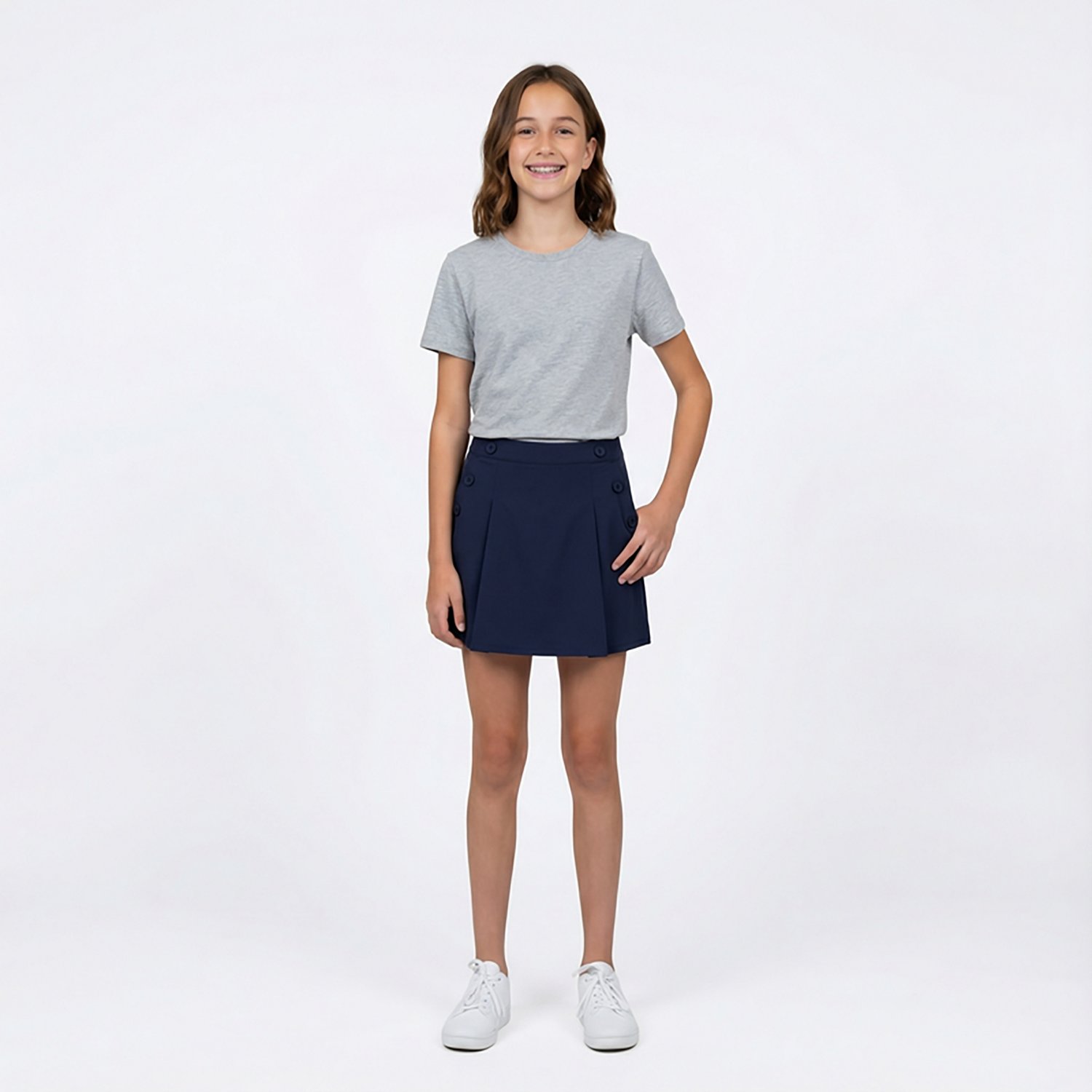 Nautica Girls' 7-16 Stretch Poplin Scooter