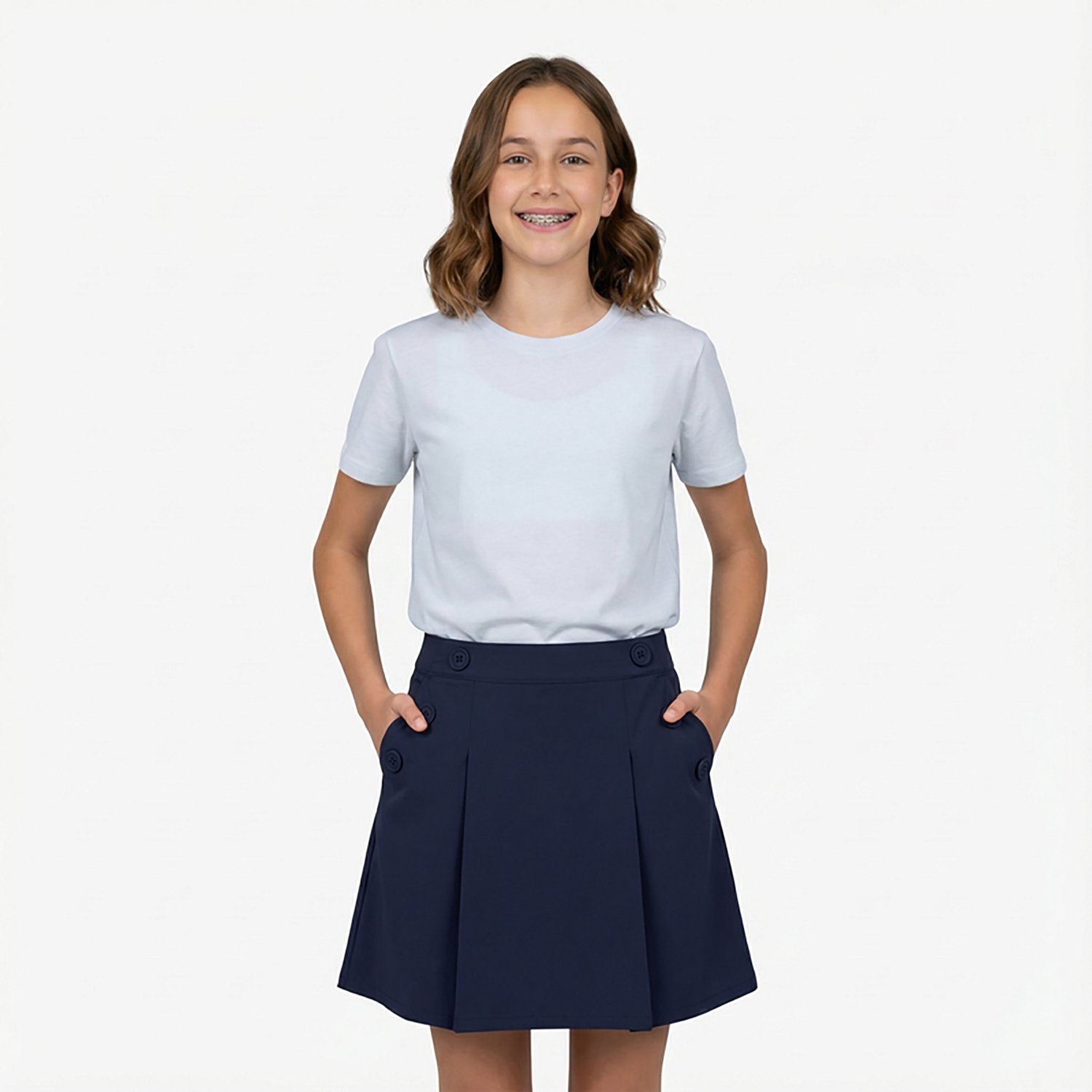 Nautica Girls' 7-16 Stretch Poplin Scooter - view number 2