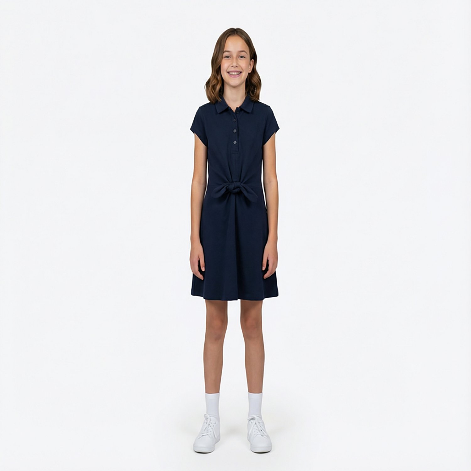Nautica Girls' Tie Front Dress