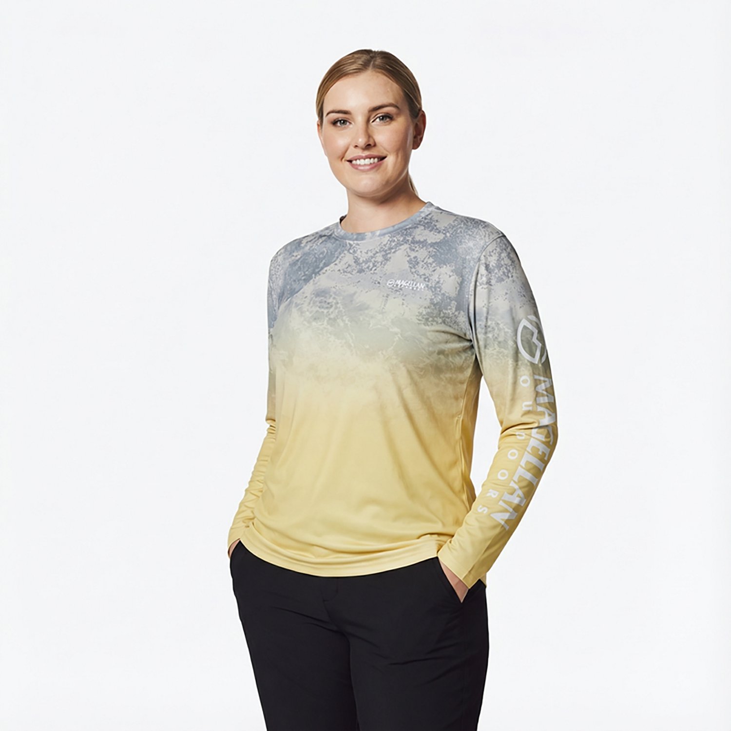 Magellan Outdoors Women's Caddo Lake RTX Ombre Long Sleeve T-shirt                                                               - view number 2