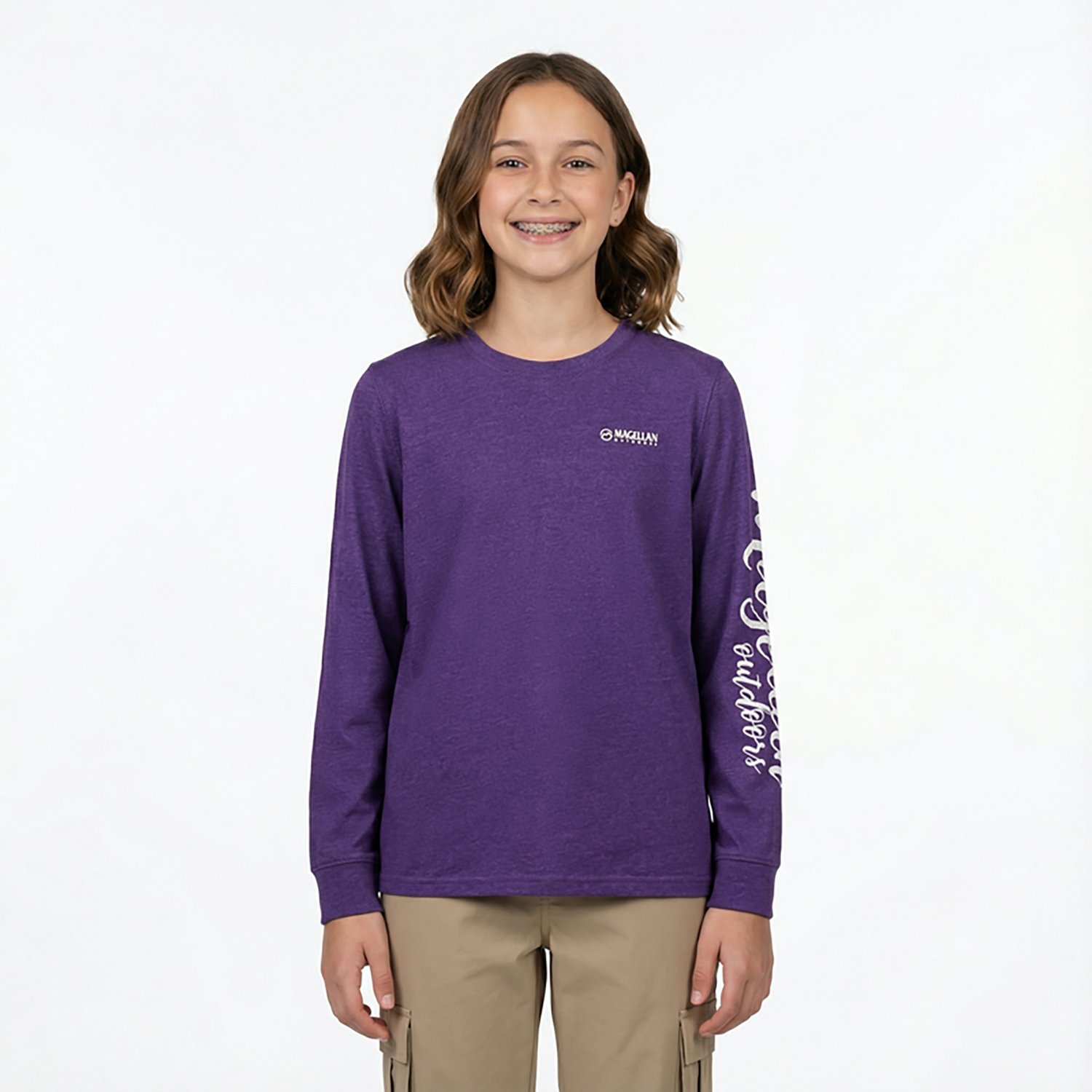 Magellan Outdoors Girls' Grotto Falls Long Sleeve T-shirt                                                                        - view number 2