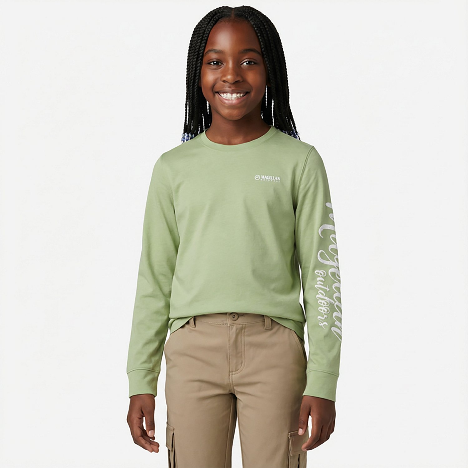 Magellan Outdoors Girls' Grotto Falls Long Sleeve T-shirt                                                                        - view number 2
