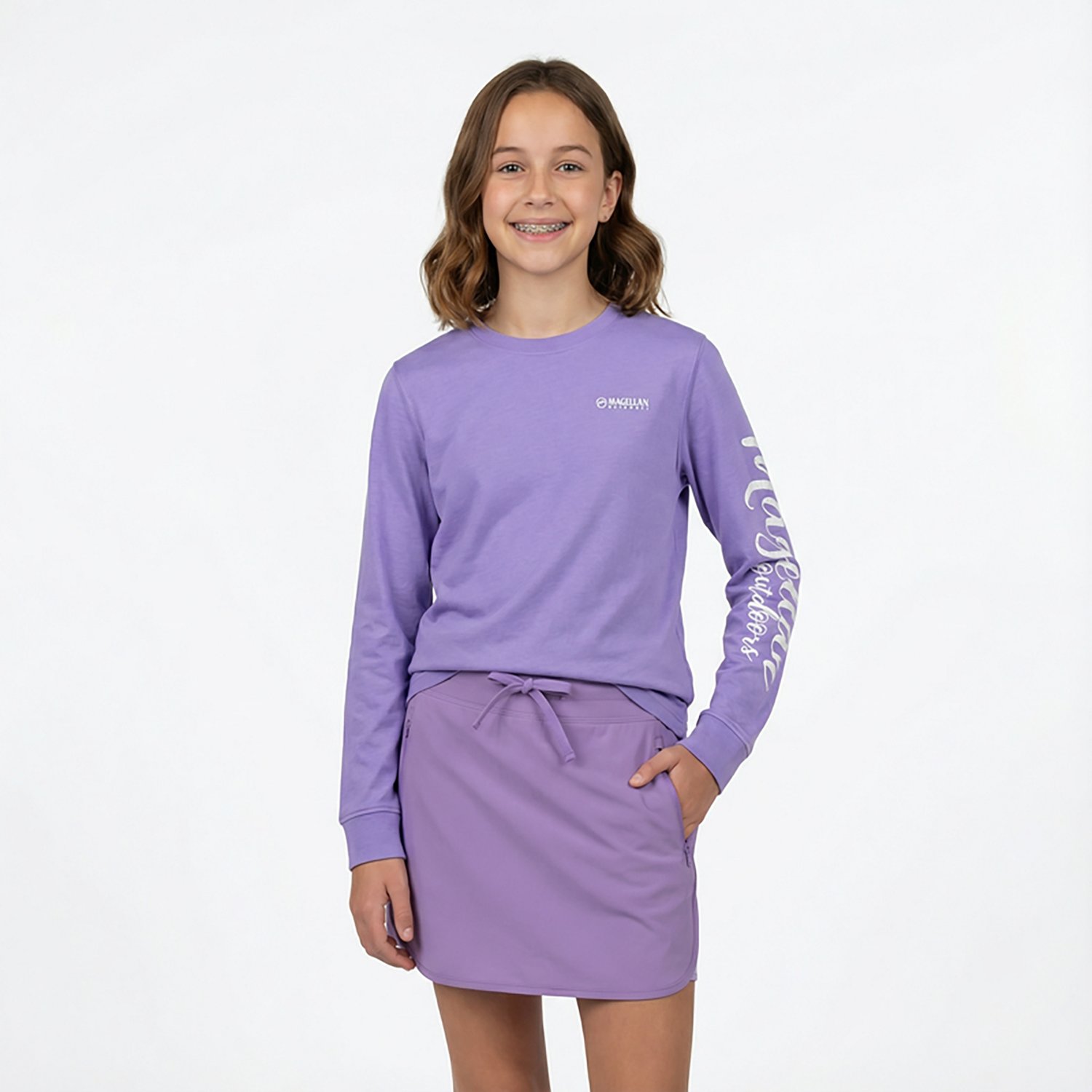 Magellan Outdoors Girls' Grotto Falls Long Sleeve T-shirt                                                                        - view number 2