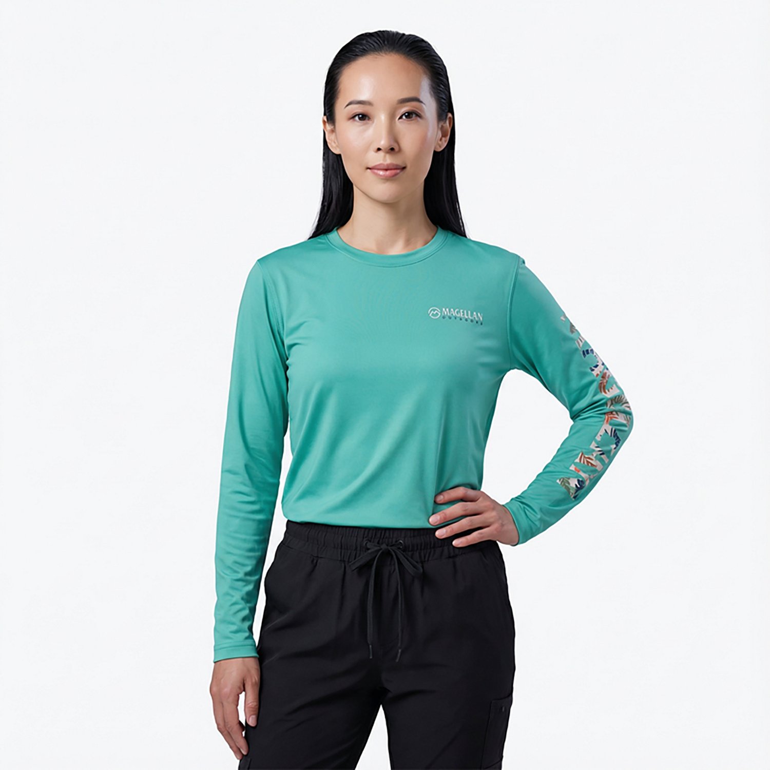 Magellan Outdoors Women's Caddo Lake Logo Long Sleeve T-Shirt - view number 6