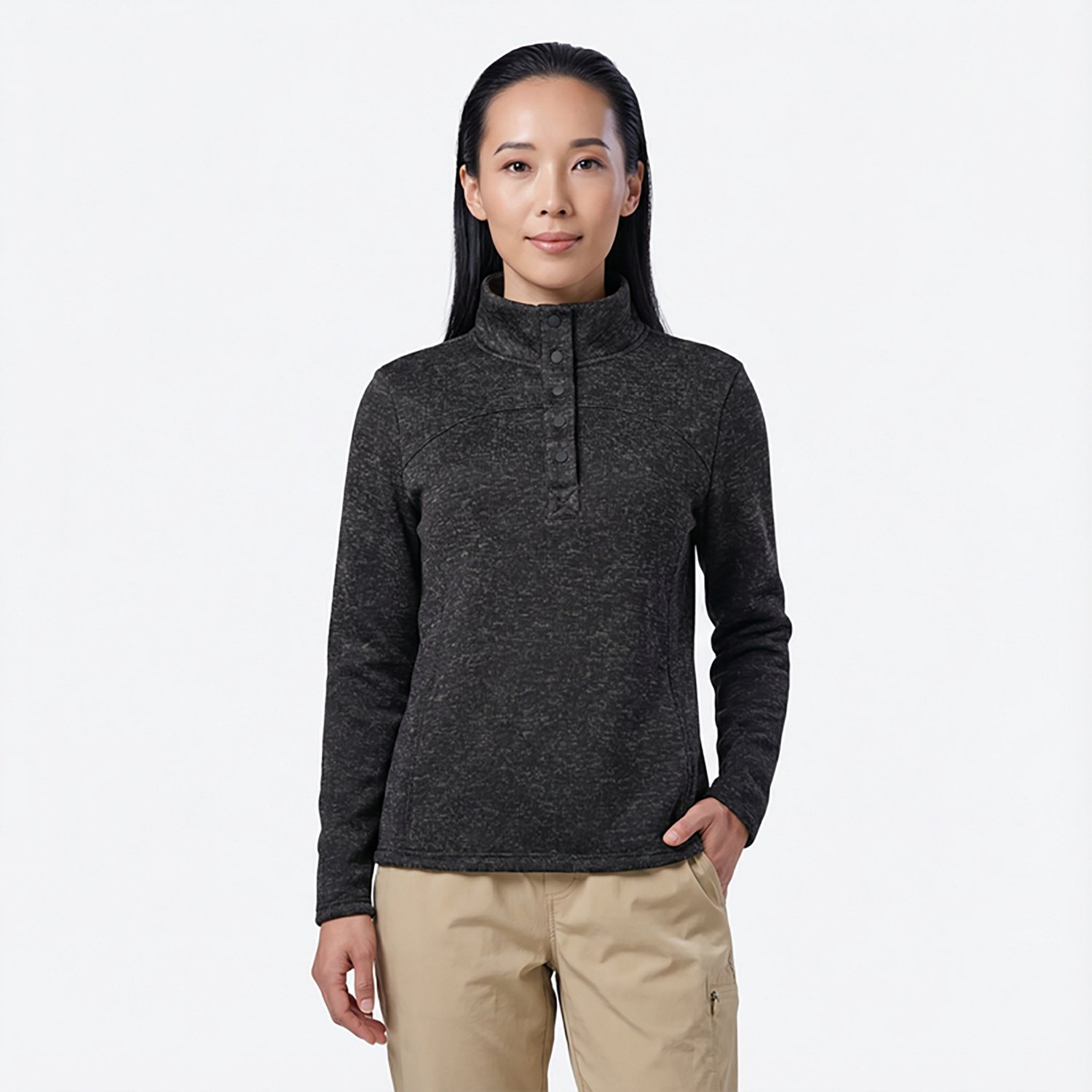 Magellan Outdoors Women's Campfire 1/4 Snap Sweater Fleece - view number 2