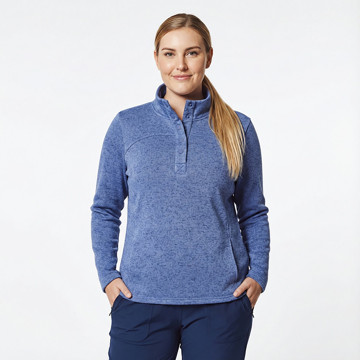 Magellan Outdoors Women's Campfire 1/4 Snap Sweater Fleece - view number 2