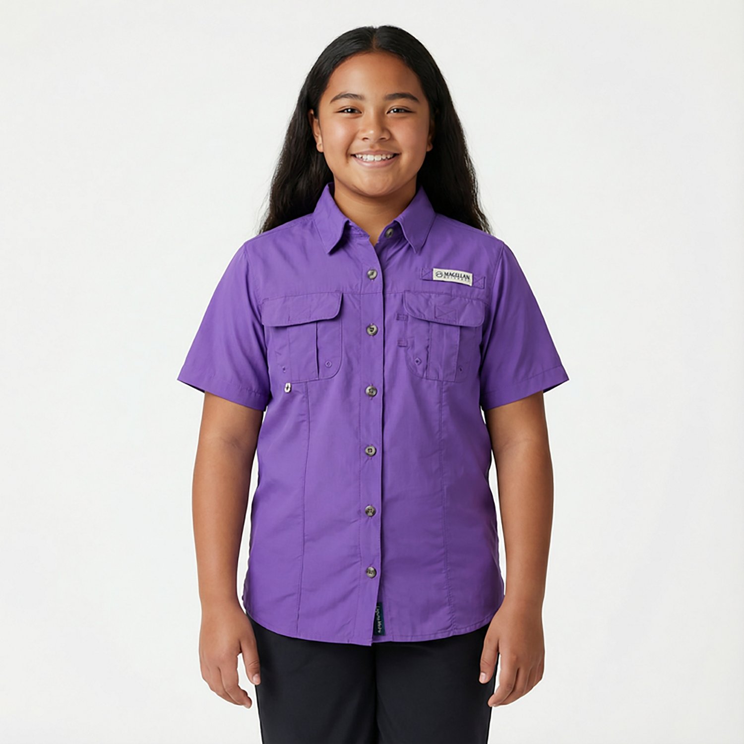 Magellan Girls' Laguna Madre Short Sleeve Fishing Shirt                                                                          - view number 2