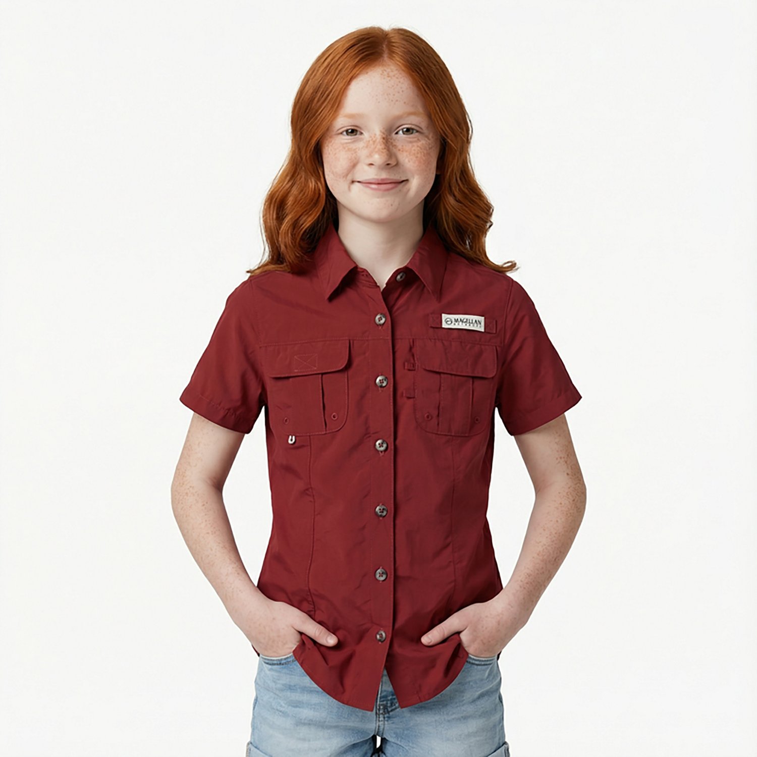 Magellan Girls' Laguna Madre Short Sleeve Fishing Shirt                                                                          - view number 2