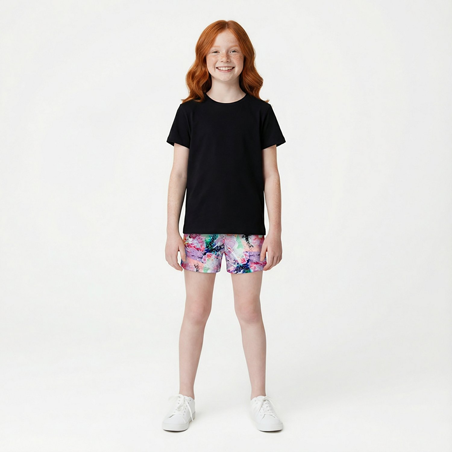 Rainbeau Moves Girls' Floral Print Shorts