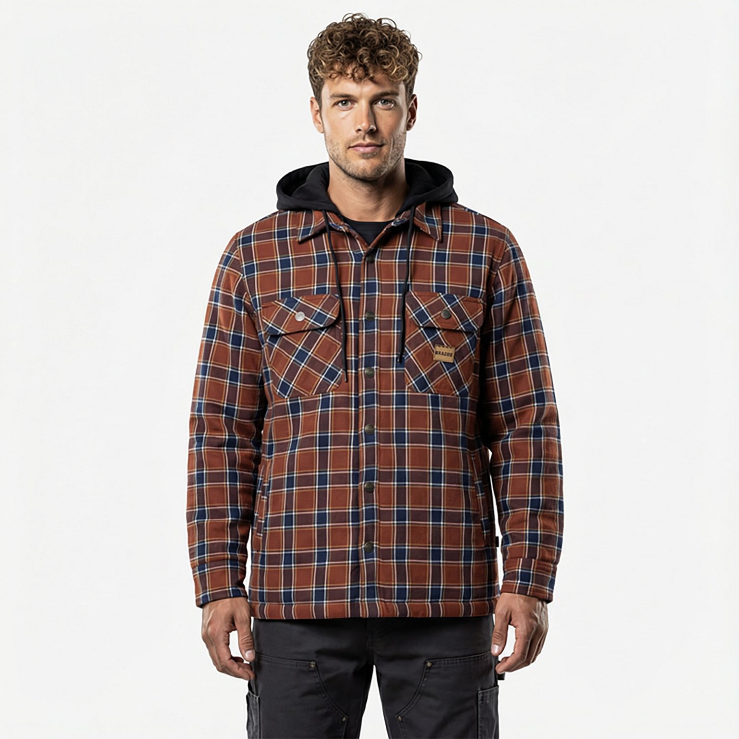 Brazos Men's Blacksmith Insulated Hooded Jacket - view number 2