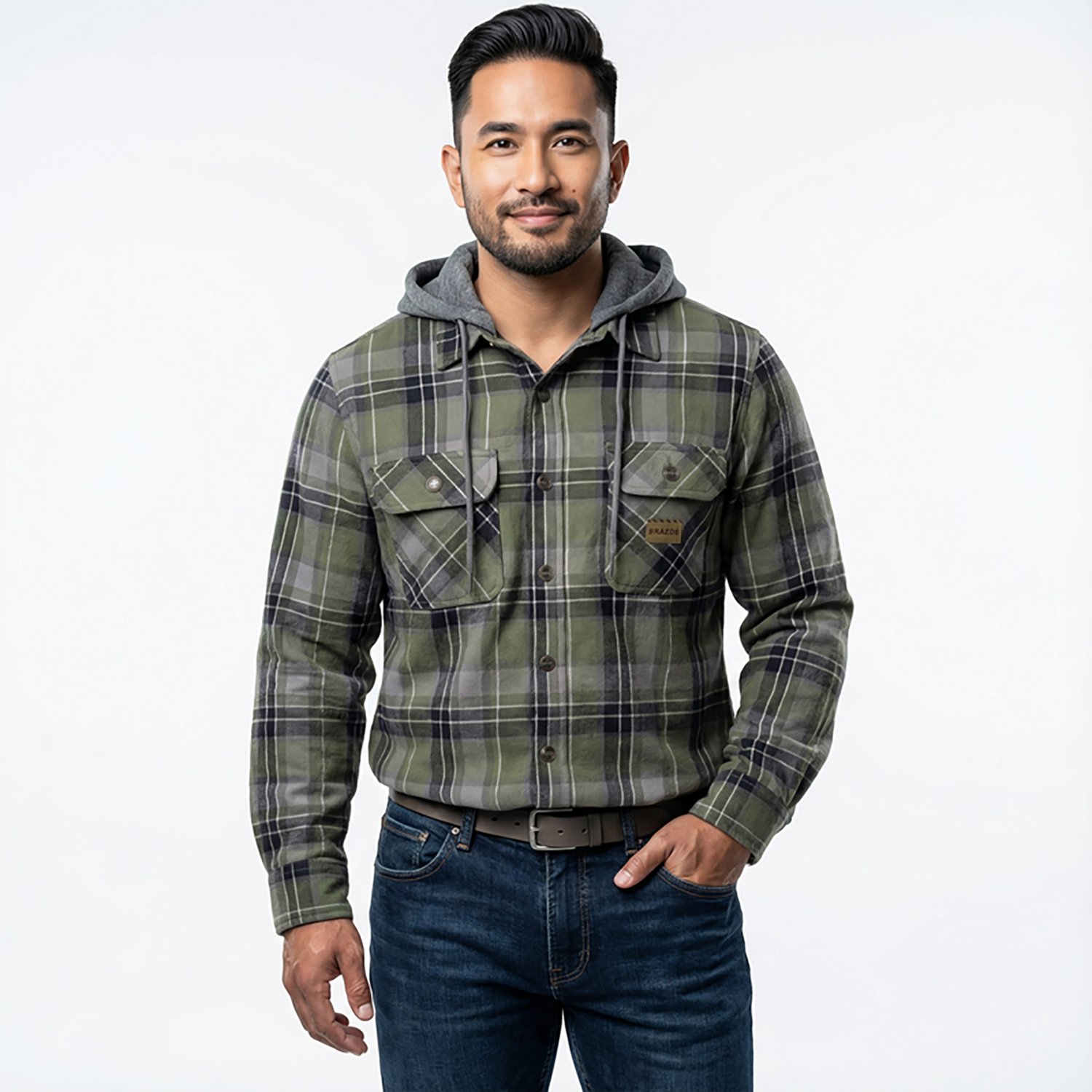 Brazos Men's Blacksmith Insulated Hooded Jacket - view number 2