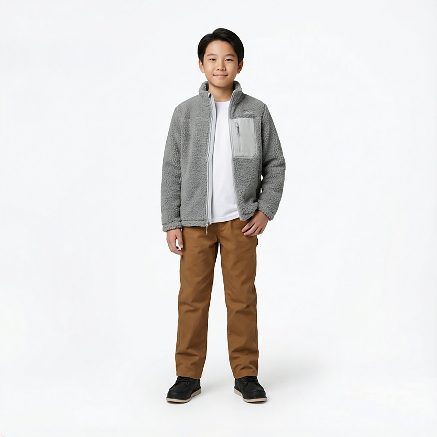 Magellan Outdoors Boys' Campfire Rugged Sherpa Fleece Jacket