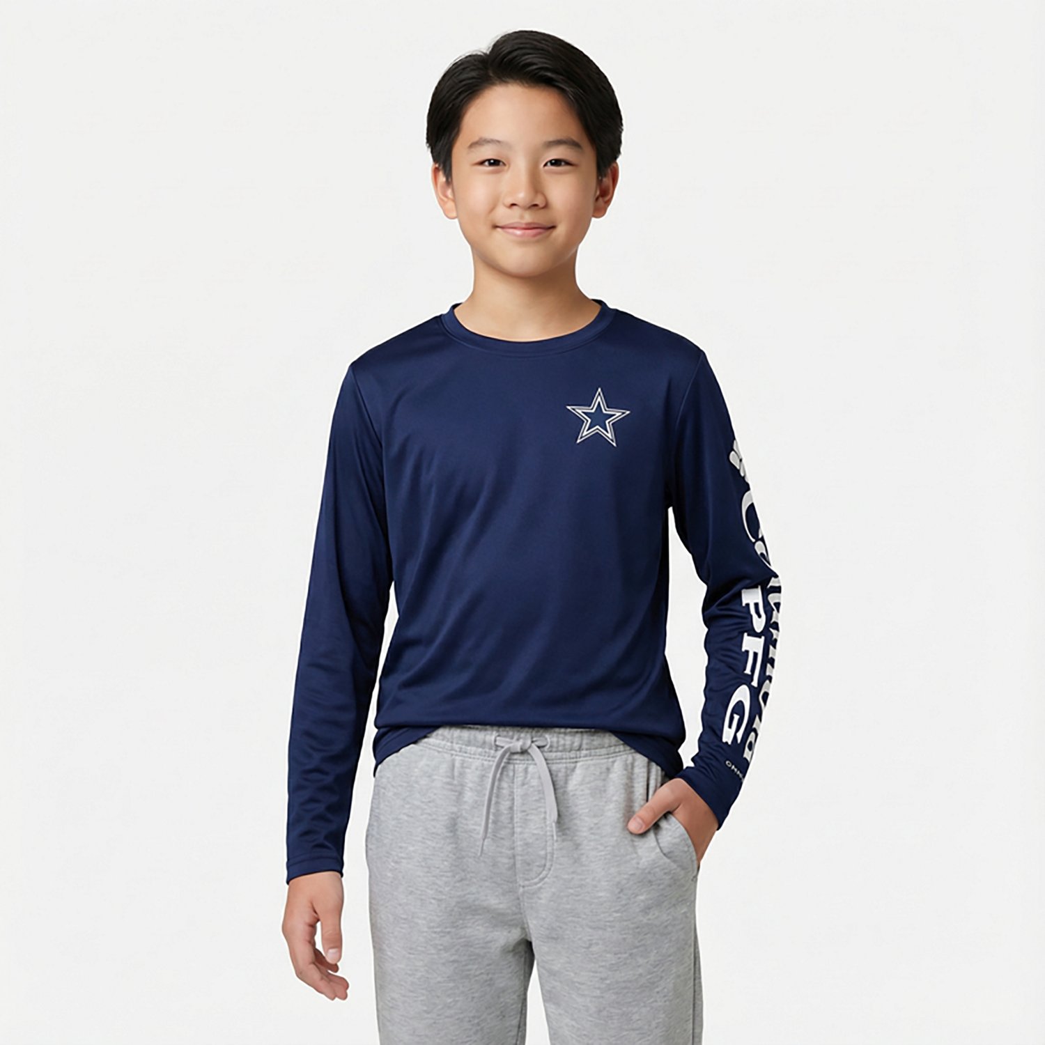 Columbia Sportswear Youth Dallas Cowboys Terminal Tackle Long Sleeve T-shirt