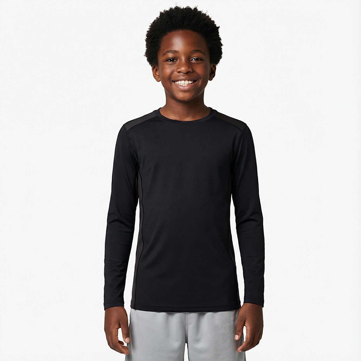 BCG Boys' Sport Compression Solid Longsleeve Top - view number 2