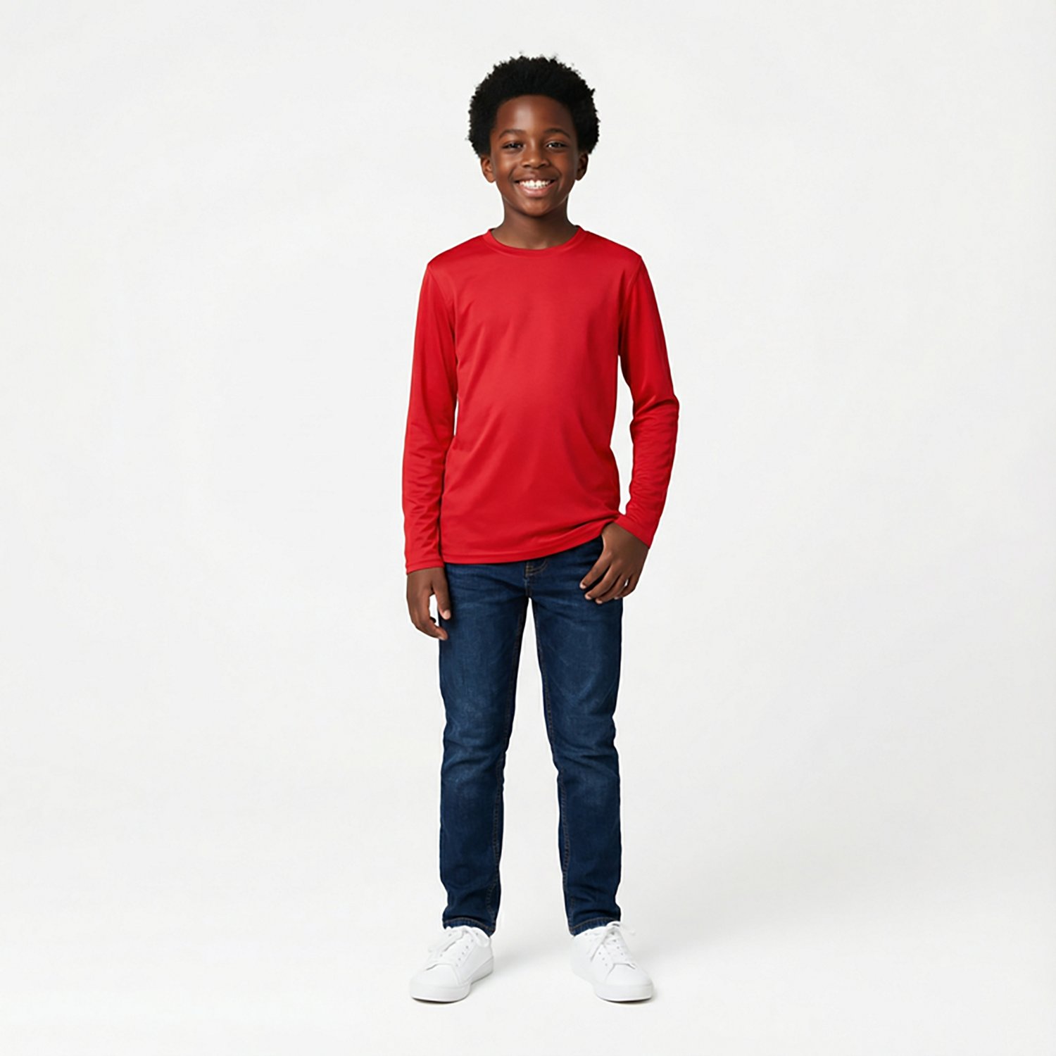 BCG Boys' Sport Compression Solid Longsleeve Top