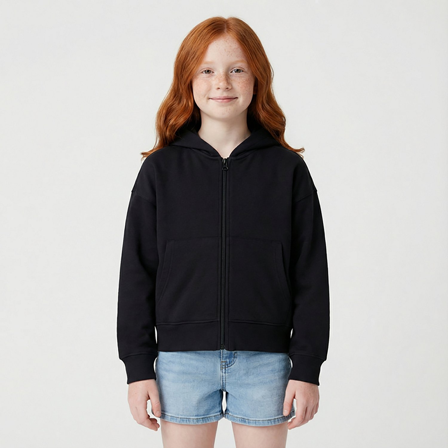 BCG Girls' Lifestyle Cotton Fleece Full Zip Hoodie                                                                               - view number 2