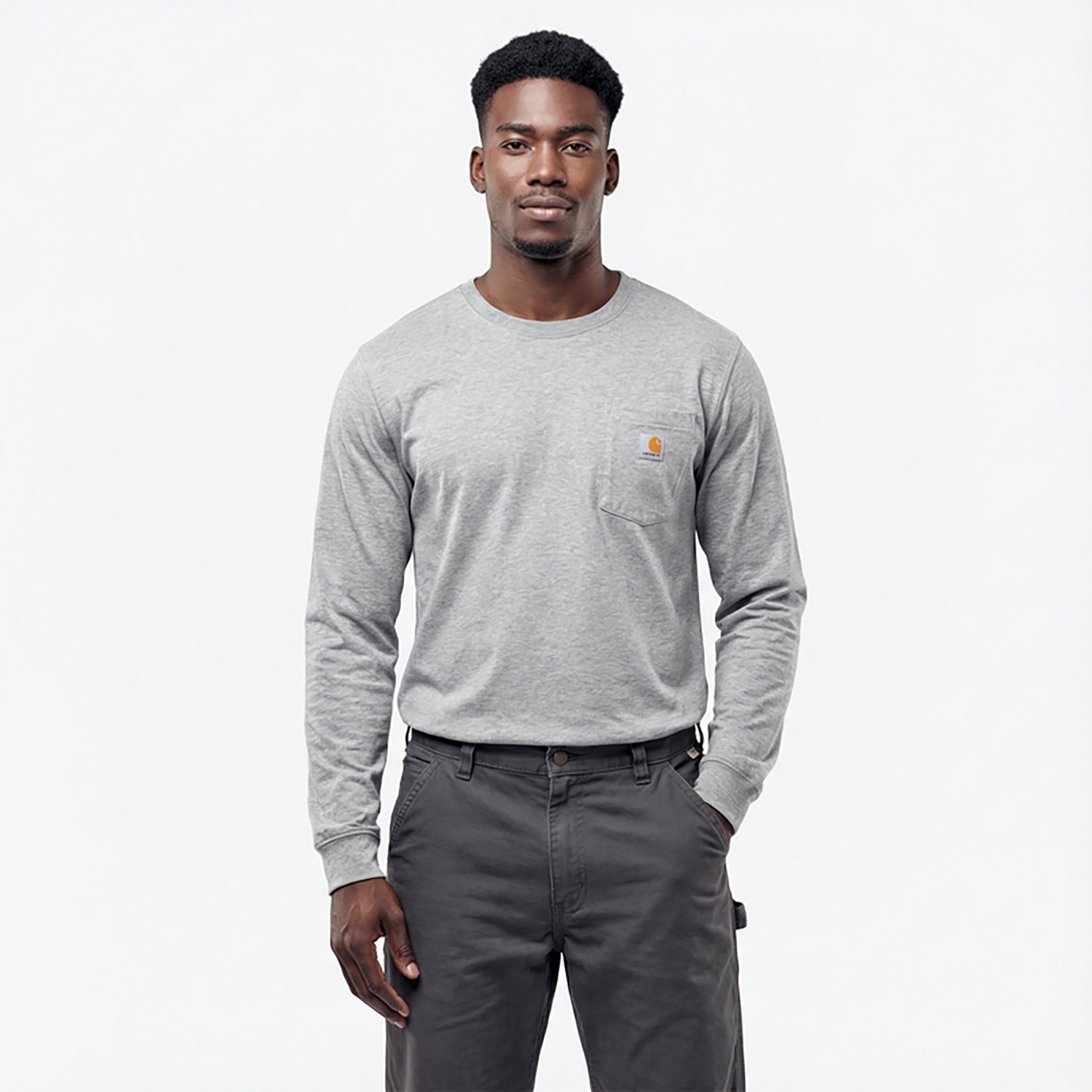Carhartt Men's Force Relaxed Fit Midweight Pocket Long Sleeve T-shirt. - view number 2
