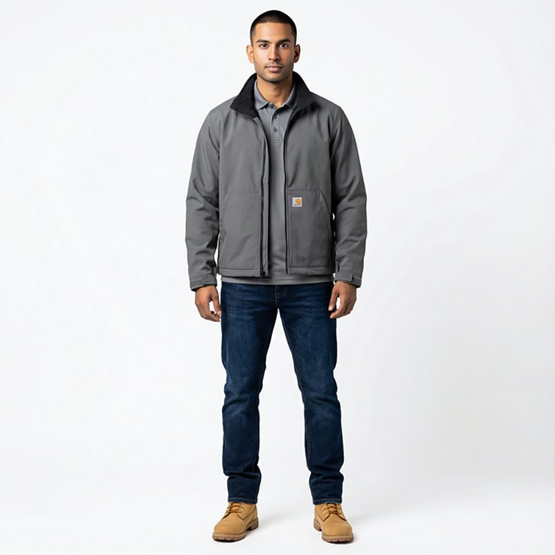 Carhartt Rain Defender Relaxed-Fit Softshell Jacket for Men - Steel