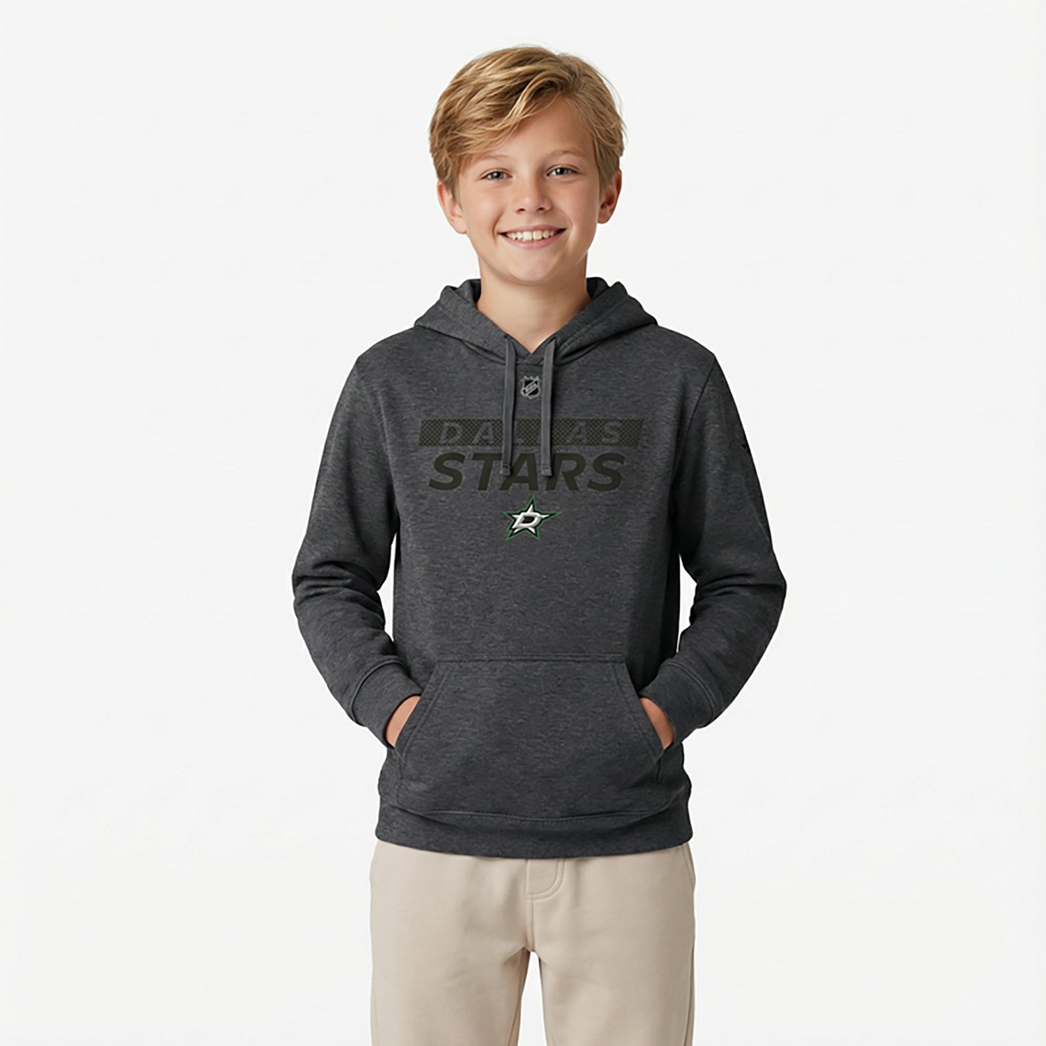 Fanatics Kelly Dallas Stars Authentic Pro Core Primary Fleece Pullover Hoodie